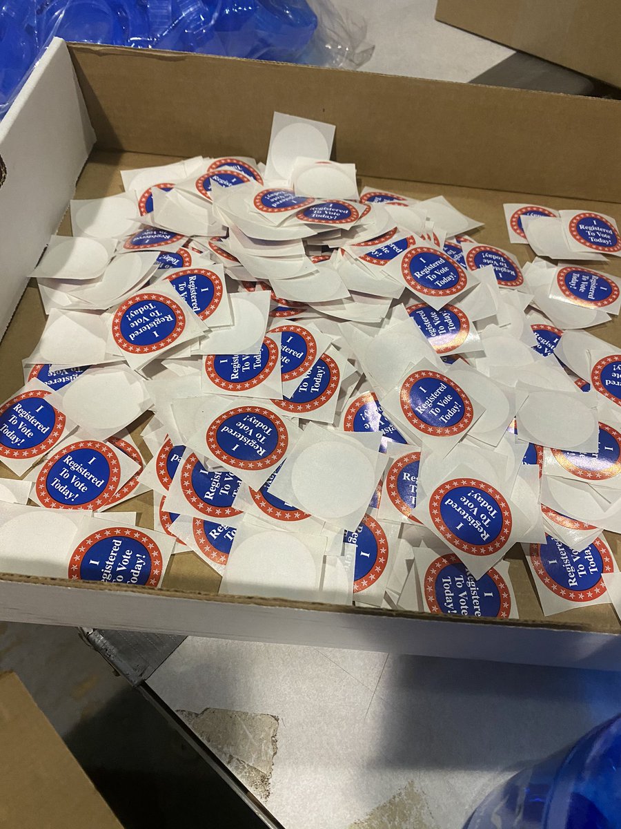 Vote4DC's tweet photo. We’re getting our giveaways ready for Saturday’s Drive-thru Voter Registration Event with @littlebaconbear  from WKYS! Meet us there! 4265 4th Street SE! @MayorBowser @trayonwhite @charlesallen @DC_Housing @CCDC1ofakind @ORCA_DC @ABC7News @kojoshow @maustermuhle https://t.co/yYGnFQ8nNA