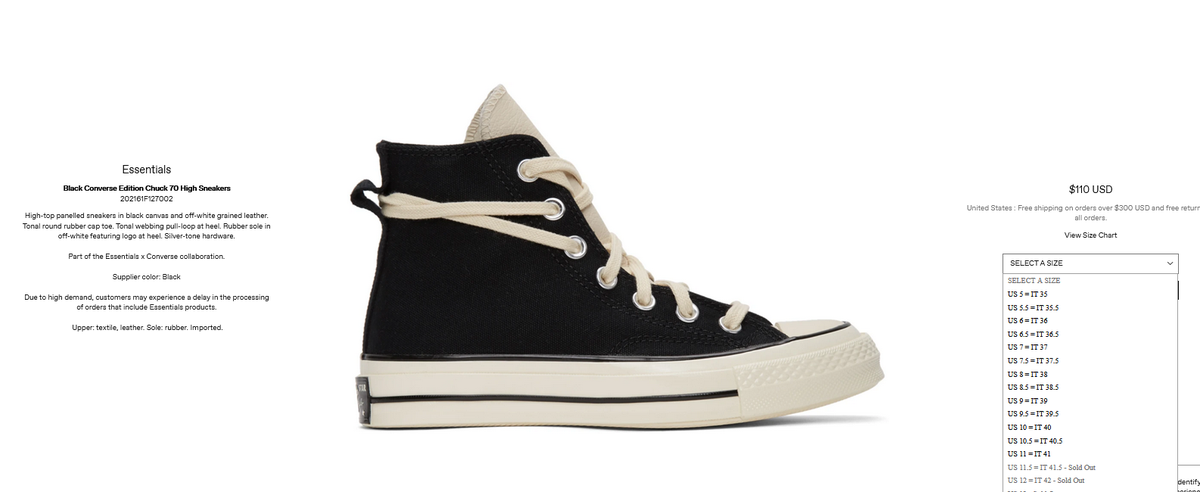 ssense converse essentials