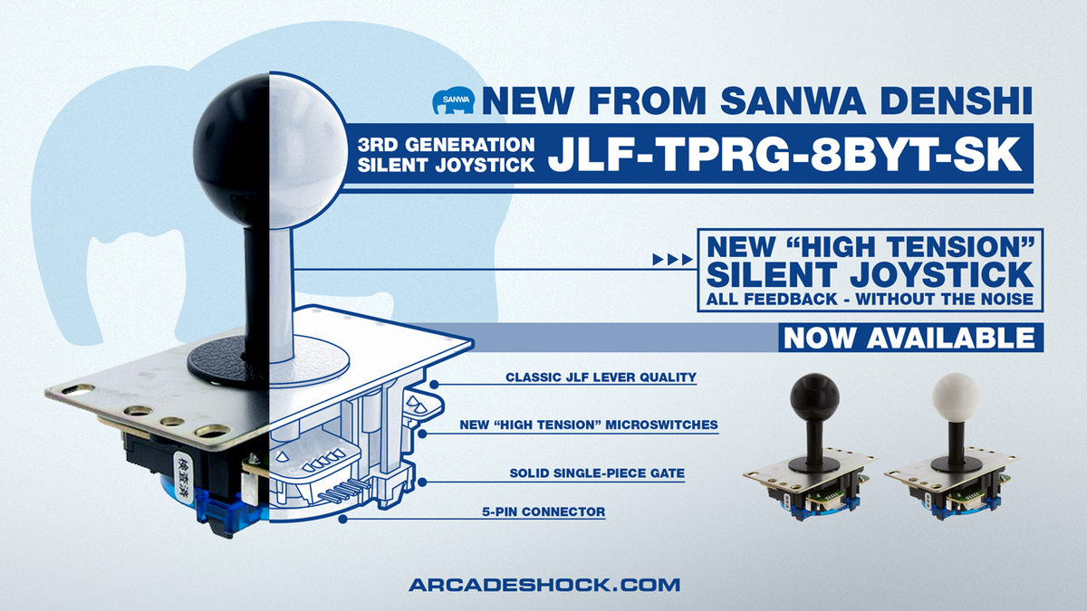 ArcadeShock's tweet photo. SANWA DENSHI Restock
https://t.co/gH1B0wVJBU
11,000 pc restock with the #essential for night time gaming as well as other parts
#sanwadenshi #arcadestick #silentstick #nightimegaming #OBSF24 #OBSF30 https://t.co/VESCSBdK7j