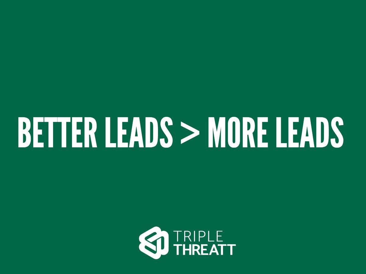 Would you rather have 100 leads that close at 17-24% or 200 leads that close at 4%? Improve your BDC efficiency today. 
#howcanwehelpyou #triplethreatt