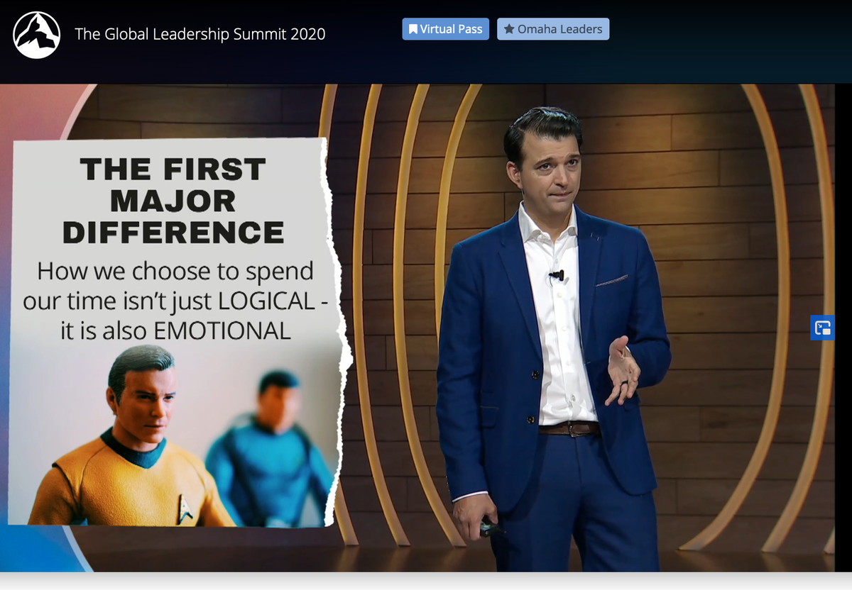 Rethinking time management, something leaders need to do #GLS20 #OmahaGLS <a href="/roryvaden/">roryvaden</a>