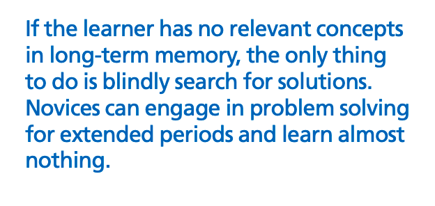 1. 'Putting Students on the Path to Learning' by  @P_A_Kirschner et al. If you were aways suspicious of the notion that 'kids learn best when they discover things for themselves' then happy Christmas.  https://www.aft.org/sites/default/files/periodicals/Clark.pdf