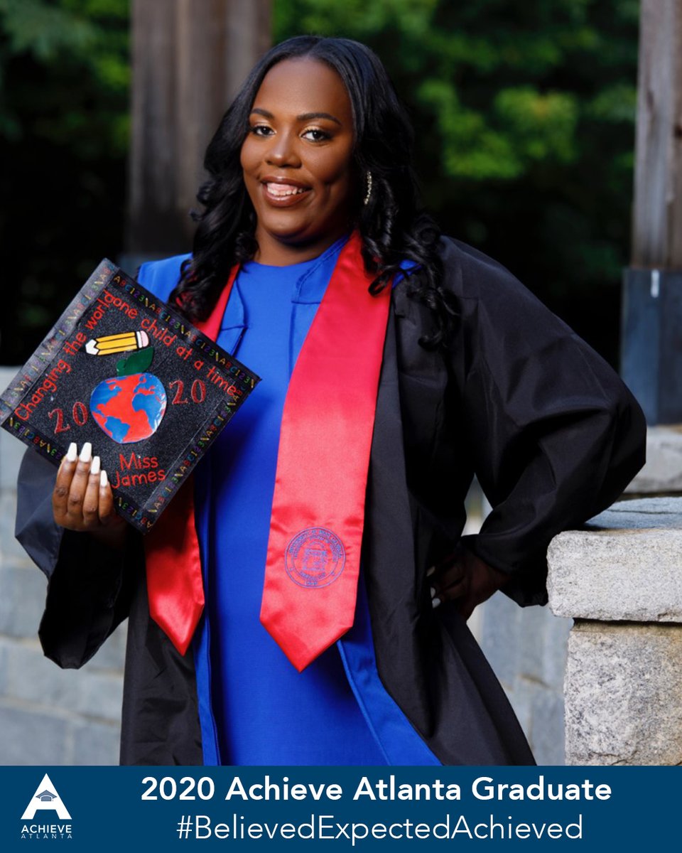 AchieveAtlanta's tweet photo. Congratulations, Ebony! 🎉🎓⁣⁣

“These past 4 years have not been easy, but all of those bumps in the road helped me to make it where I am today." 

#BelievedExpectedAchieved #AchieveAtlantaGraduate #UWG #GradyHigh #classof2020 https://t.co/yp2EJyHOIw