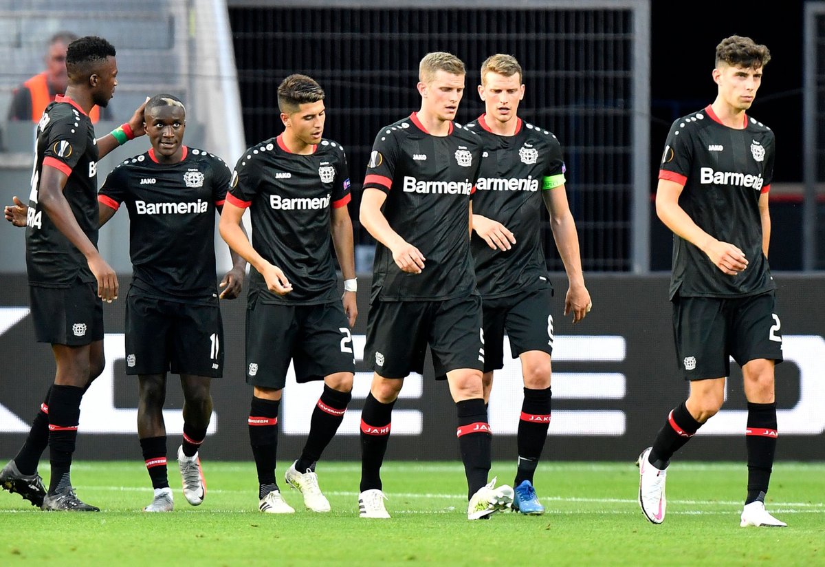 EmbajadoresArg's tweet photo. 🇪🇺 Con Exequiel Palacios como titular y Lucas Alario en el banco, el #Bayer04 Leverkusen le ganó 1-0 al Rangers (Global: 4-1) y se clasificó a los cuartos de final de la Europa League.

#️⃣ #UEL https://t.co/3klq8AxYId