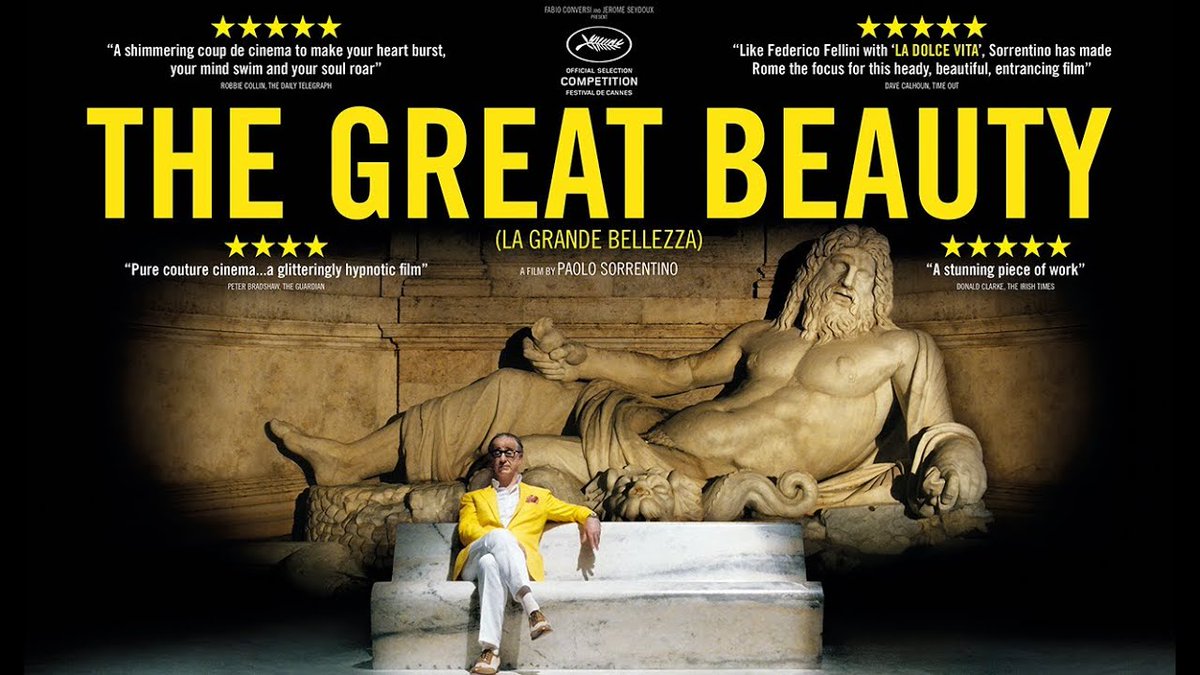 10. The Great Beauty (2013).Nostalgic, emotional, sensual, and strangely moving, this is the kind of film that could only be made in Italy, and more specifically, in Rome itself. An aging writer reflects on his life, loves, and losses, with Fellini-esque grandeur and wit.