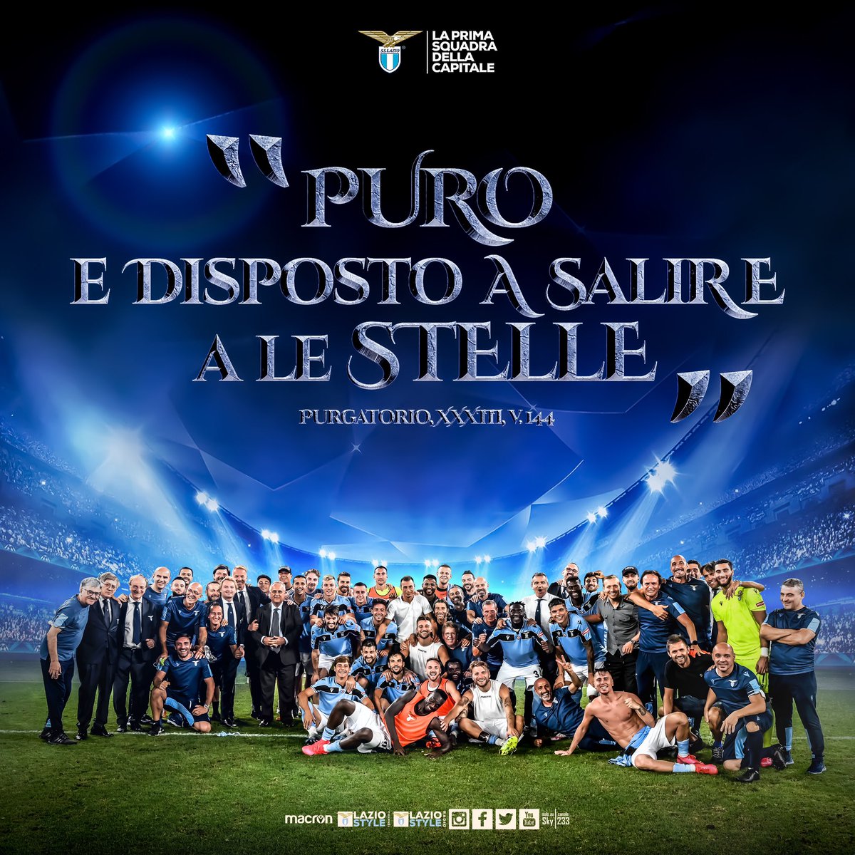 OfficialSSLazio's tweet image. ⭐️ @ChampionsLeague ⭐️
ᴘᴜʀᴏ ᴇ ᴅɪsᴘᴏsᴛᴏ ᴀ sᴀʟɪʀᴇ ᴀ ʟᴇ sᴛᴇʟʟᴇ

#CMonEagles 🦅
