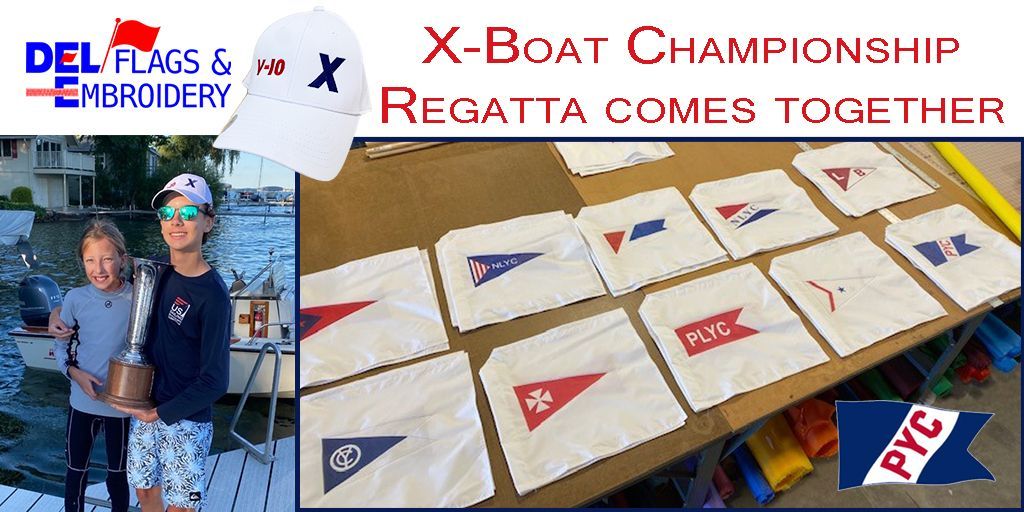 delflags's tweet image. The Pewaukee Yacht Club made the X-Boat Championship Regatta happen. DEL Flags was proud to make the flags for this special event. Read about it on our blog.
buff.ly/2XCMg2Z