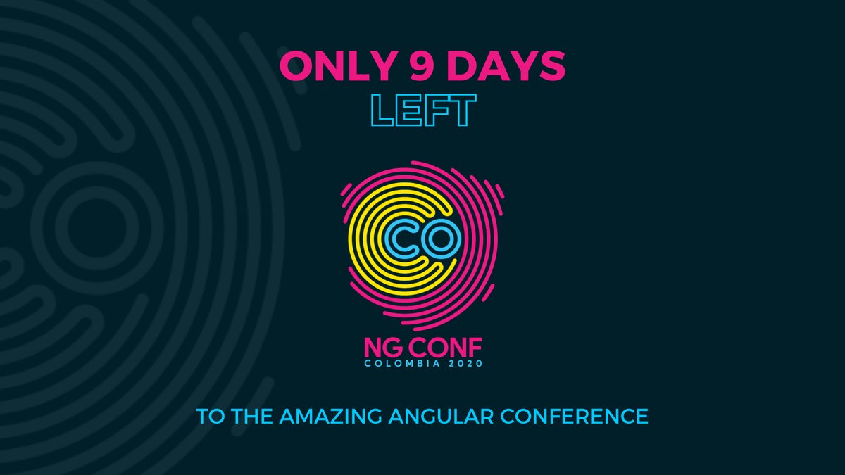 Don't have a ticket for the NG CONF CO conference yet? Buy it today with a 60% OFF here:

ti.to/ngconfco/2020/…

Only $4 for the best of the Angular and Web Technologies content given by amazing speakers around the globe!