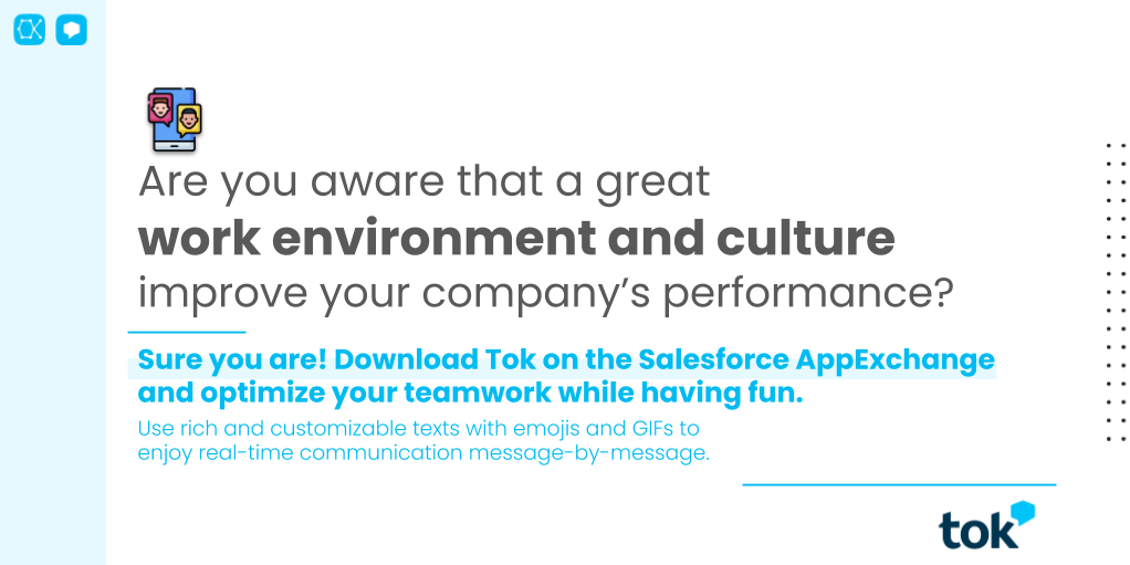 OktanaCorp's tweet photo. Work environment is crucial. The question is how to do it 🧐
Well, if you're a #SalesforcePartner, we have good news! 🔝
You can use Tok to build a super #coolture with your team.
Download here ⬇️
https://t.co/QHvIq7Trxm
#SoftwareCompany #remotework #OktanaExperience #TokTech https://t.co/nuwEKDwouO