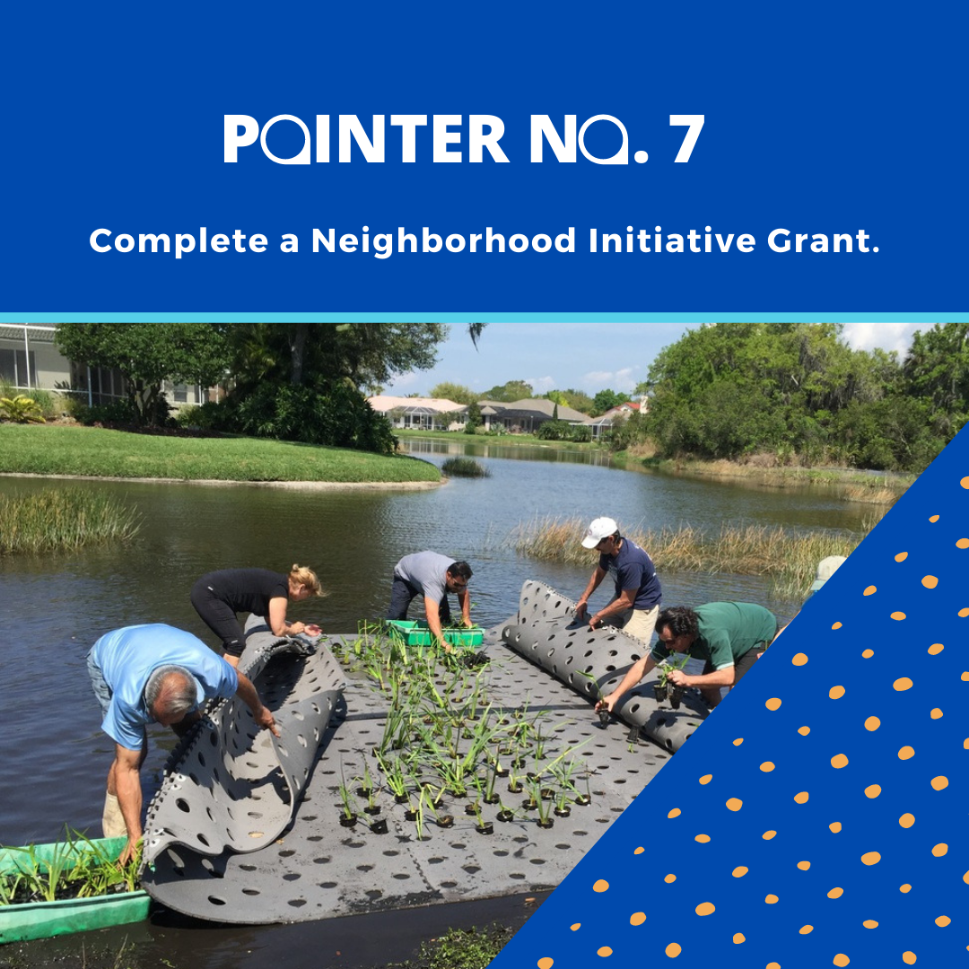 Neighborhood grants provide matching funds toward improvement projects (character, leadership, safety, health or environment). Many of the items included in the Pointers Roadmap could also be awarded a Neighborhood Initiative Grant.  #SRQCountyPDS