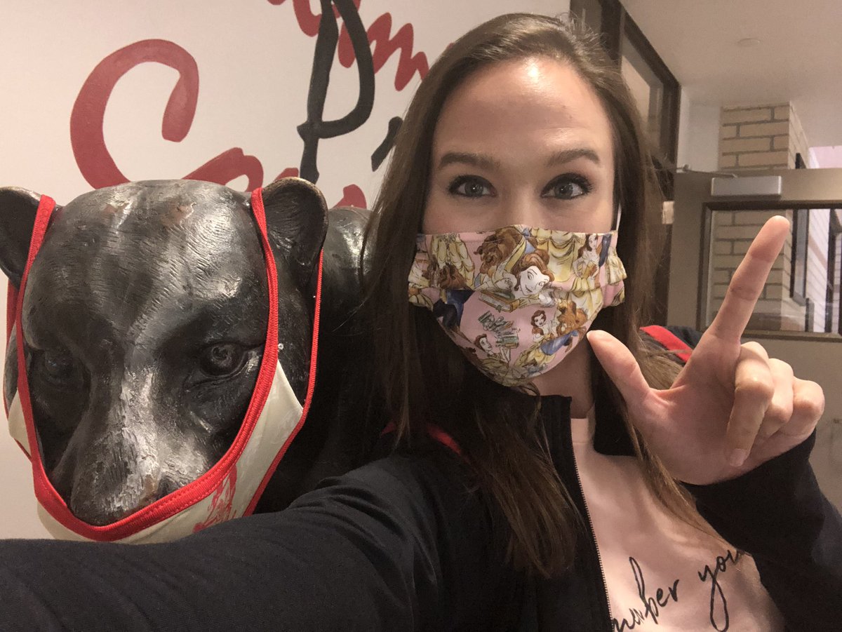cchsstarlettes's tweet photo. Masked Panthers getting ready for the school year. Let’s do this! #CaneyCreekAE #CCFFBetterTogether @TeamWixCCHS @CaneyCreekHS https://t.co/0l5PYRTRkr