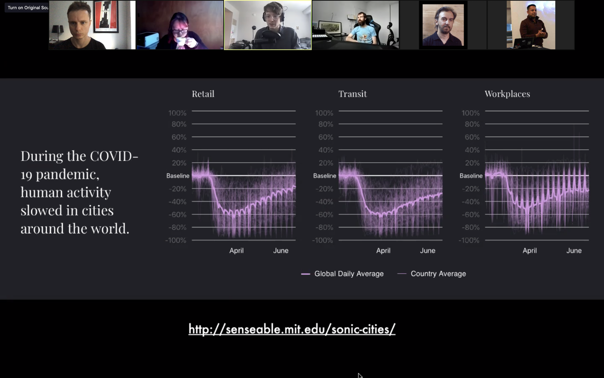 Very interesting online session by <a href="/DavidGoedicke/">David Goedicke</a> on applications of #AI for sound during the <a href="/ccrma/">CCRMA</a> workshop on neuro nets for music. The shape (and sound) of things to come.