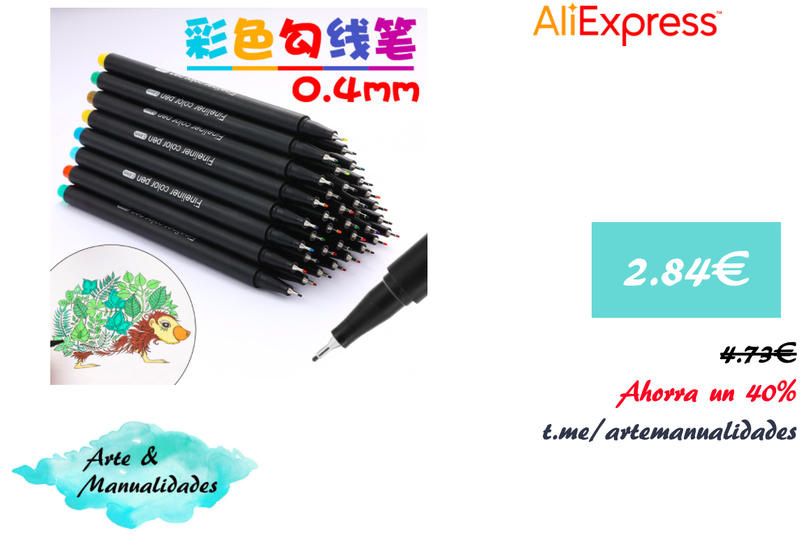 ♦️OFERTA❗️#Aliexpress 

✨ Set de bolígrafos de gel desde solo 2,84€ !! (PVP: 4,73€)

⚡️Ahorra un 40%!! ⚡️

⭐️Enlace: s.click.aliexpress.com/e/_dX1MrSO