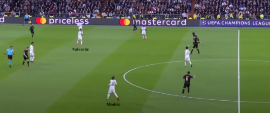 • However, the system showed it's flaws in the first leg - given Modric was playing right side of the midfield 3, it was often him who was tasked with drifting into wider areas, which doesn't suit his game or ageing legs at all