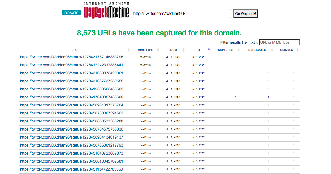 Okay according to Archive[.]org the  @Dadrian96 account was tweeting out at a minimum of 377 tweets per day .. at least up until July 23rd when the collection of the account stopped .. presumably close to when it got suspended. Why is this still allowed?  #infoOps