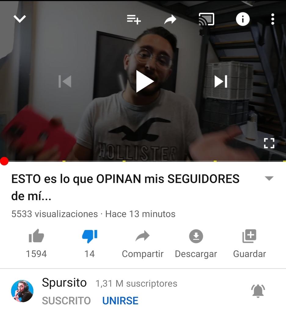 C4ESPORTSCLUB's tweet photo. @Spursito me ha llegado una notificación al teléfono,pasaba de ver el video entero y he entrado y le he dado dislike https://t.co/MfOMkz74Gr