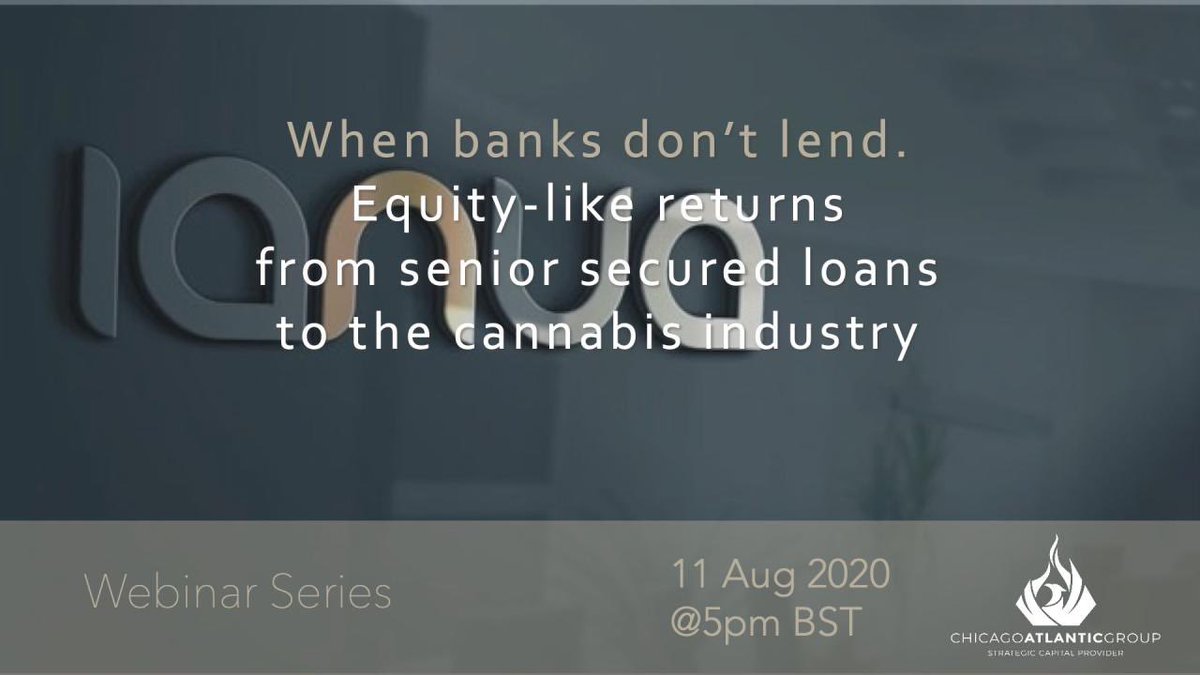 Join us for a webinar with our Tony Cappell. Save your seat here: lnkd.in/dRixSSD #webinarseries #alternativeinvestments #familyoffices #privatemarkets #investingnews #investinginthefuture #fundingopportunity #cannabisindustry #cannabisinvesting