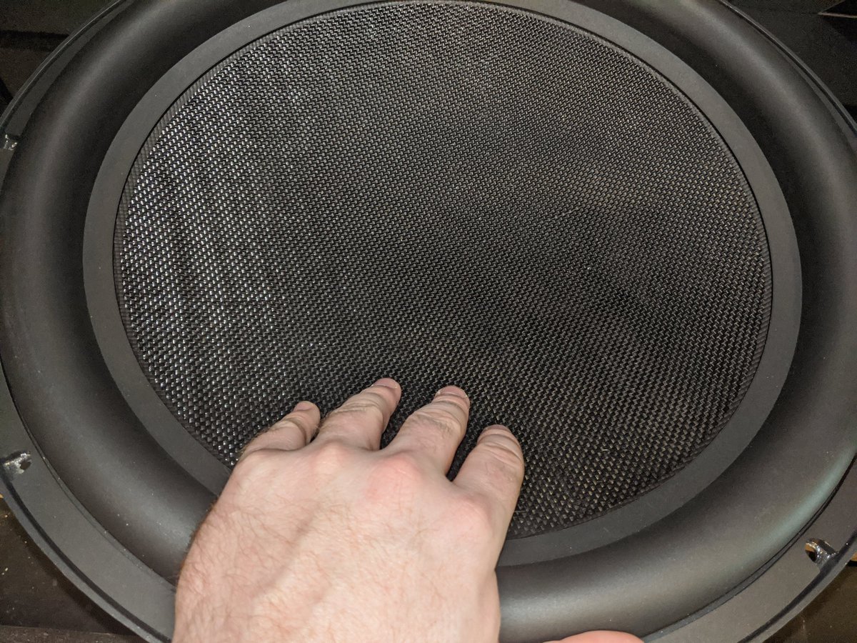 The new subwoofer is in and it is huge. Almost absurdly large. I feel like I should apologize to my neighbors preemptively for that which is going to come. I may lose my "favorite neighbor" status...