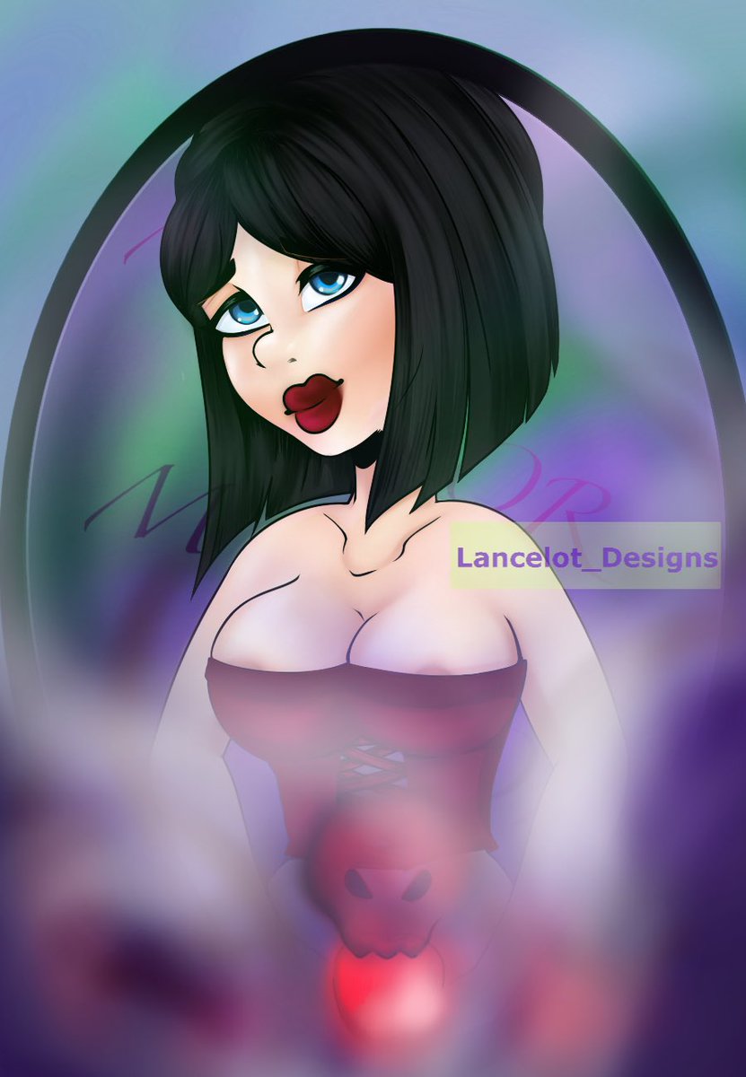 Warning, NSFWA character inspired by snow white and the evil queen.  #digitalart  #digitalartist  #SmallArtistClub  #smallartist  #smallartists  #nsfwtwitter  #nsfwart