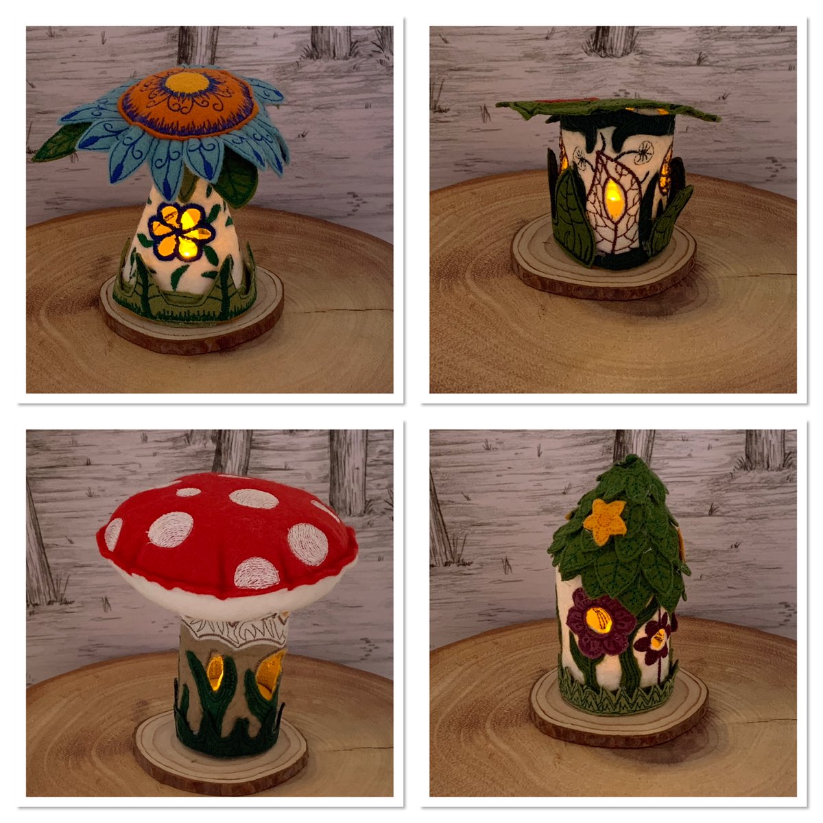 Replying to <a href="/HandmadeHour/">HandmadeHour</a>
who doesn’t love a fairy house 
#AliceInWonderland #SmallBiz #art #fairytale