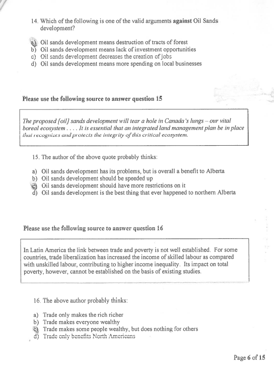NEW (thread) today, the Minister of Education  @AdrianaLaGrange said the department is attempting to end bias in the social studies curriculum. I asked for an example of bias, and was sent these images.  #ableg