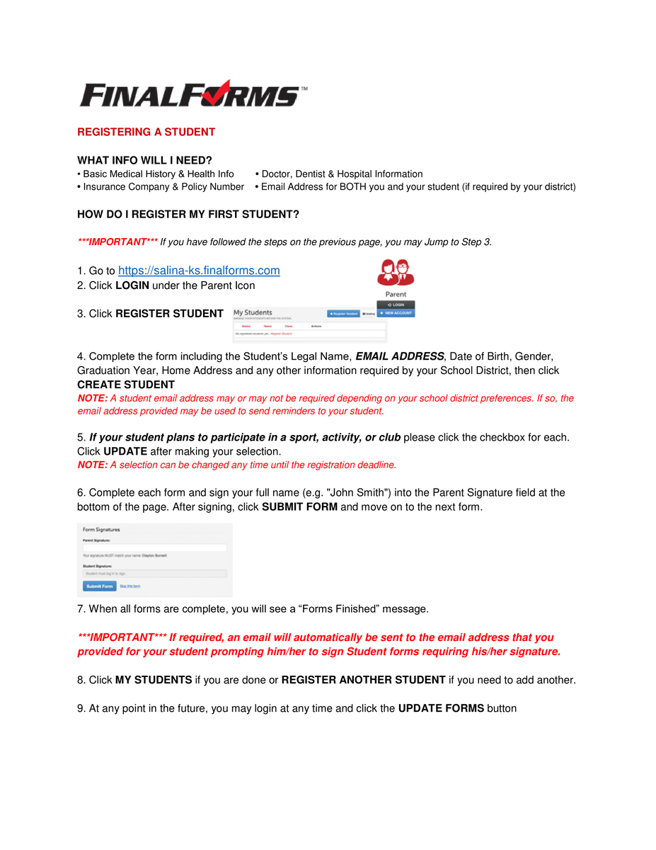 SC_MustangFB's tweet image. Remember that your #FinalForms need to be finalized before any athletic activity can be started this fall. Contact the @We_Are_SC Athletic Dept. for any questions regarding #FinalForms #ready4sports #WHY305