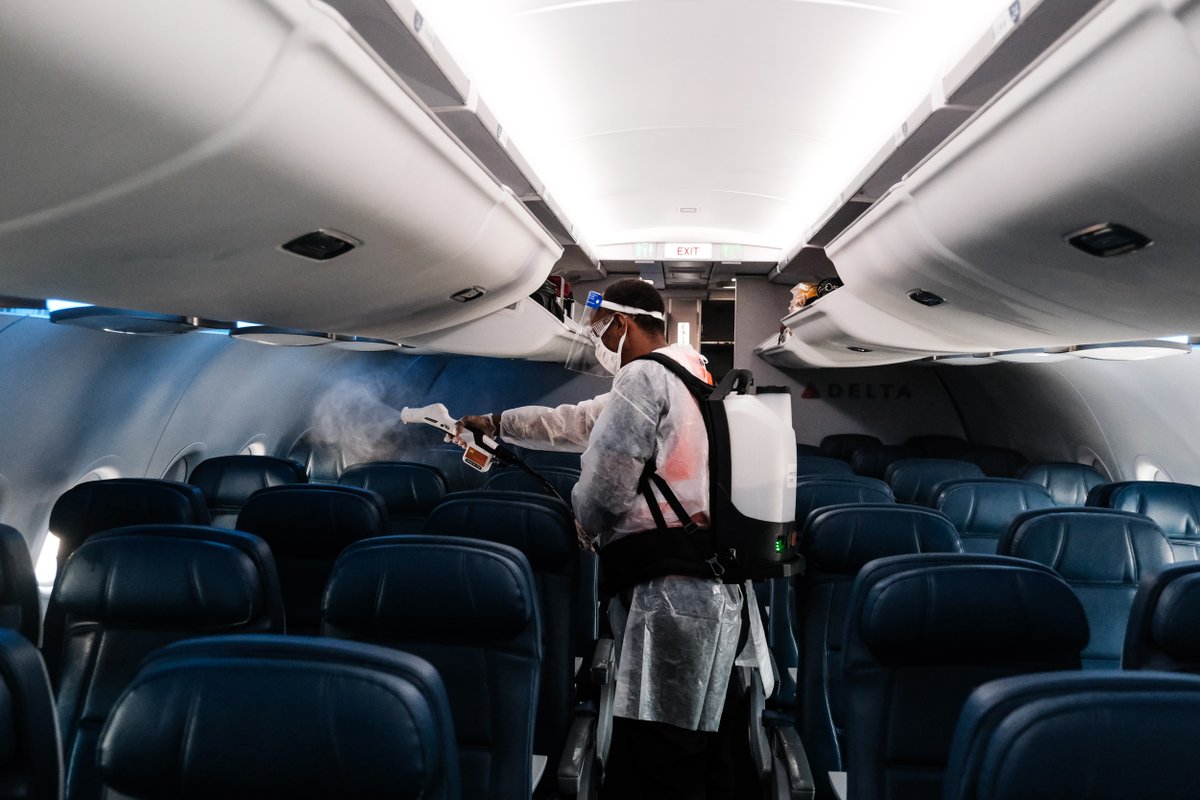 Air exchange systems in planes are better than in hospitals, with the air in the cabin being completely replaced 30 times every hour.Customers should, if possible, choose an airline that promises to keep the middle seat open  http://trib.al/LASFM2Y 