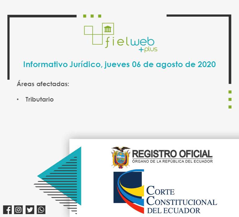 edle_ecuador's tweet image. Ya está disponible el informativo jurídico del día de hoy, puede consultarlo en: fielweb.com/app/tpl/sumedl…