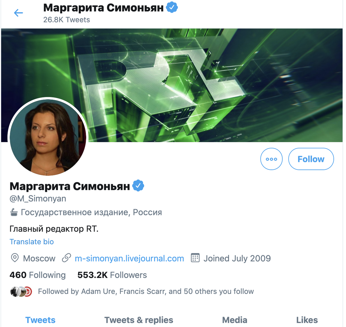 Margarita Simonyan, editor-in-chief of RT English who interviewed the two suspects of Salisbury poisonings, has been labelled.  @inthenow, the slick video channel, and RT Arabic have also been labelled. Many thanks to  @juliamacfarlane  @RobertMackey and  @monaelswah for highlighting