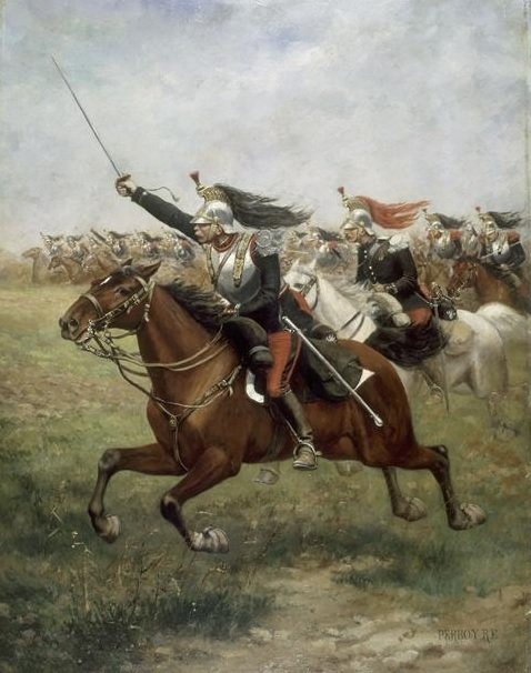 6 aout 1870 À Morsbronn, les combats sont furieux, les cuirassiers et lanciers livrent un combat au corps à corps héroïque,les affrontement sont d'une rage intense,les Prussiens sontembusqués dans les maisons, certain cavaliers rentrent même dans les maison avec leurs chevaux.