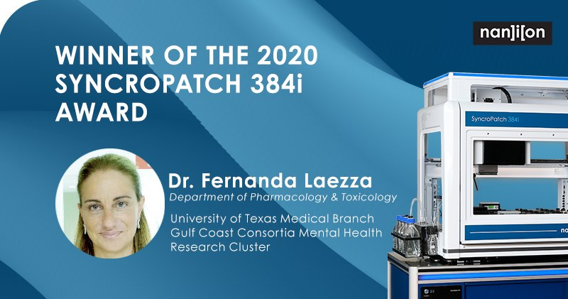 UTMBProvost's tweet photo. Congratulations to Dr. Fernanda Laezza, Graduate Program Director and Associate Professor, Dept. of Pharmacology & Toxicology. She has been awarded the SyncroPatch 384i Research Grant by @NanionTech. Great work, Dr. Laezza! More info here: https://t.co/BXzm3gptUL https://t.co/3EXGSf35x2