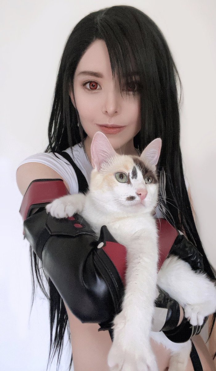 Tifa and a cat!

I loved every cat scene in the game! Especially the ones with Wedge’s cats! Luckily I have a look-alike 😸 So... is that Reggie, Biggums, or Smalls? 

Check comments to compare it yourself and make your guess! ( ⓛ ω ⓛ *)

#cosplay #FF7R #TifaLockhart https://t.co/HX2qqUUIqc