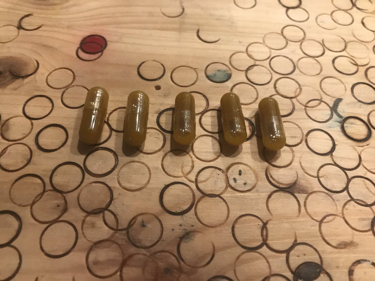 Each capsule contains 100mg of homemade full spectrum tincture. Ready to go   #NoComradesUnder1k