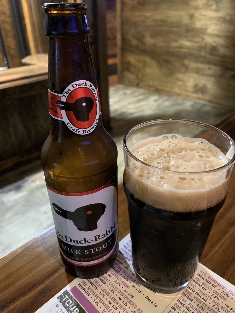 ClevCraftBeer's tweet photo. Not a bad stout. @DuckRabbitBrew https://t.co/ex0SFaVpif