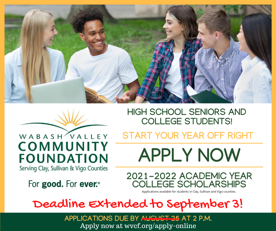 WVCFoundation's tweet photo. Due to recent decisions regarding the delay of the start of the 2020-2021 academic year, the Community Foundation has opted to extend its scholarship application deadline.

For more information, please visit https://t.co/oDmrQxSQ3H. https://t.co/pQXLR52KqF
