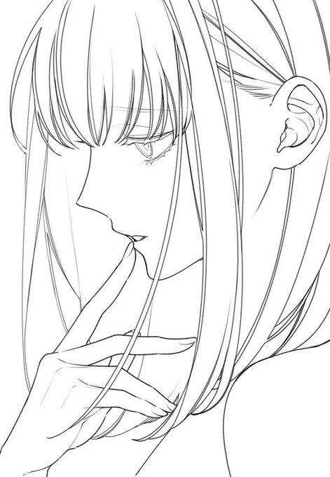 フリー線画のtwitterイラスト検索結果