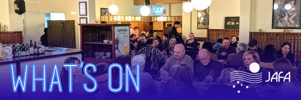 JAFA What's On: AnimeGO! Quiz Night, J-Kai, JLPT Registration, Craft Classes, plus more! Subscribe to our monthly e-mail newsletter for updates on all things Japan-related in Adelaide! #jafaadelaide #adelaide #southaustralia - mailchi.mp/40e182c3ba28/j…