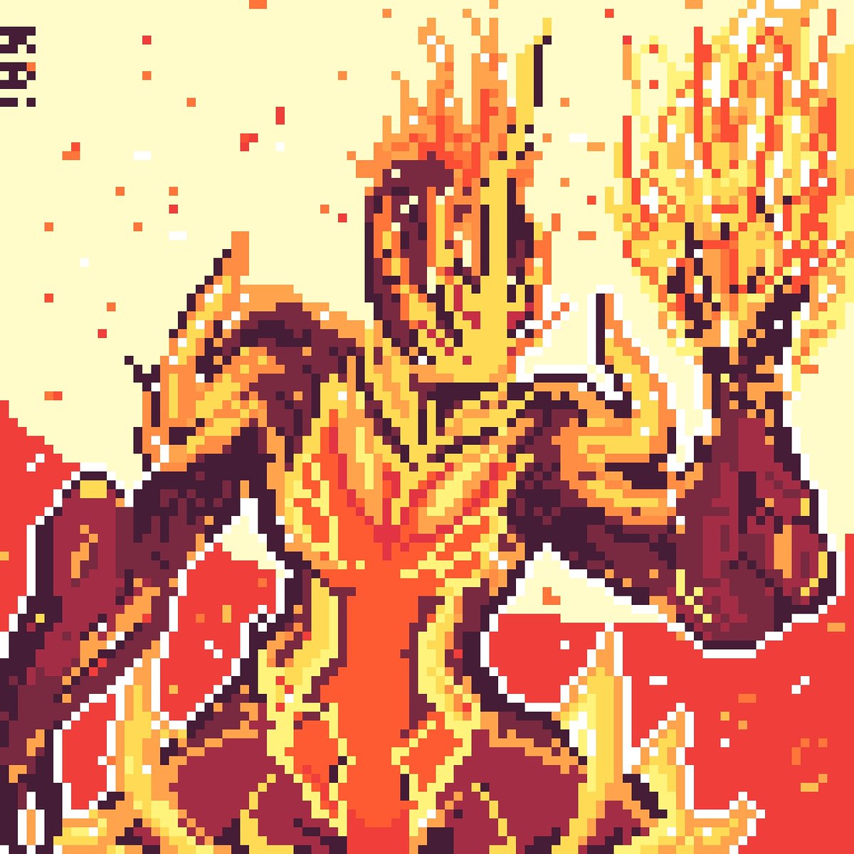 Kai4042's tweet photo. Ember prime onfire 

#warframe #emberprime #pixelart #pixelartist #videogames https://t.co/5Km5kP1TY9