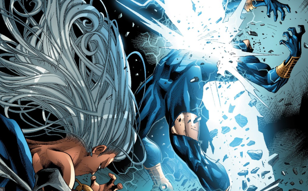 X-Men Worlds Apart 4Storm kicks the crud out of SK/Scott. SK tries to take Storm as his host but the Panther god eats him. Yum. SK says "I survived the death of my own body," suggesting he at least once had one (!) - but who if not Farouk?