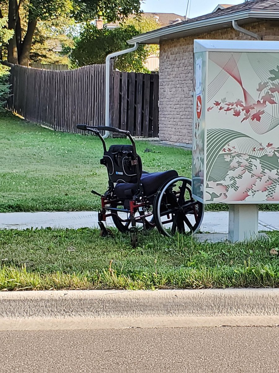 Is anyone in #ldnont missing a wheel chair? Whitehills area.