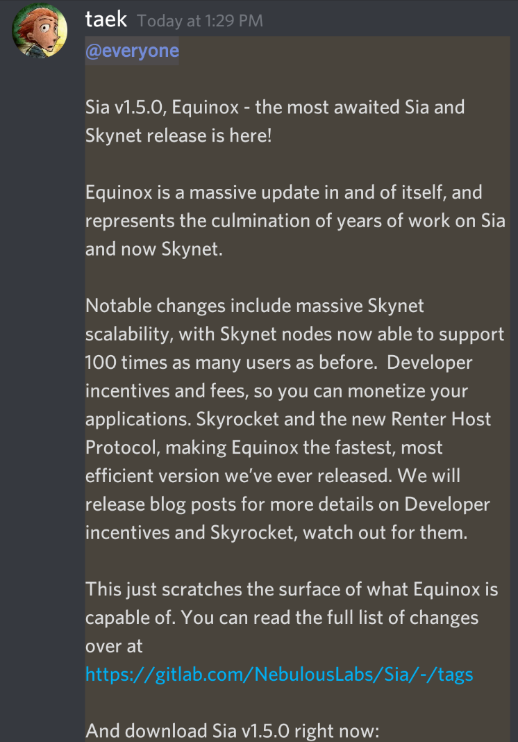 Alex_d_281's tweet photo. Thank you, @DavidVorick and #siacoin contributors! Looking forward to further improvements & using #Skynet as my #cloudstorage / content hosting solution. There's so much potential for this tech in this era of digital #censorship. #BlockchainFTW
https://t.co/KHZxWIQH1h https://t.co/xaVkSQTQbW