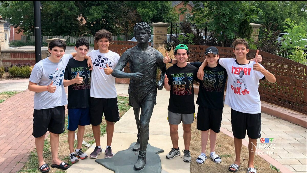 CTVToronto's tweet photo. A group of six teenagers collectively ran from Toronto to Haliburton to raise money for the Terry Fox Foundation.
https://t.co/cojW5JZd5V https://t.co/a1GryorIXv