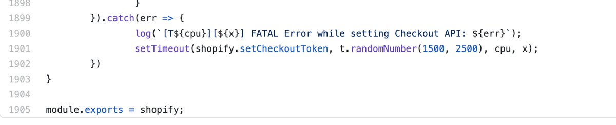 pushing around 1905 lines just on the shopify module. these days with all the new bot protection etc its probably nothing.And if I had the coding experience I do now, versus what I did back then I couldn't imagine what I could have done.