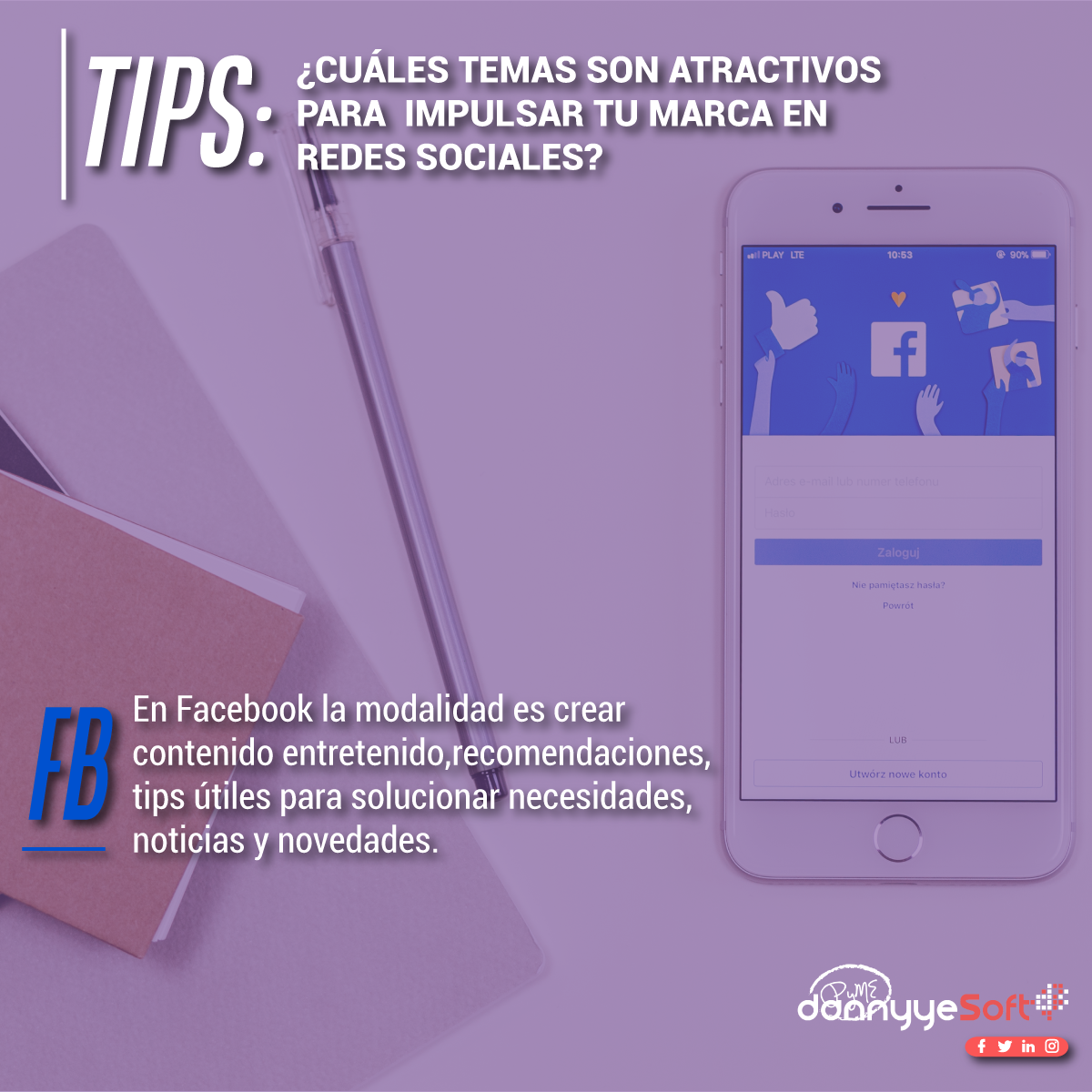 dannyyesoft's tweet photo. 💡 ¿De qué debo hablar en mis #RedesSociales?
https://t.co/CzSfnJIUYE
#TransformaciónDigital #MarketingDigital #MktDigital #RedesSociales #Innovación #Facobook https://t.co/GYLn0QRy4j