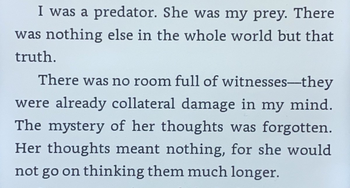 Oh I also meant that predator line quite literally. Like not just in the “this is a teenager and he is a 90+ year old creature “