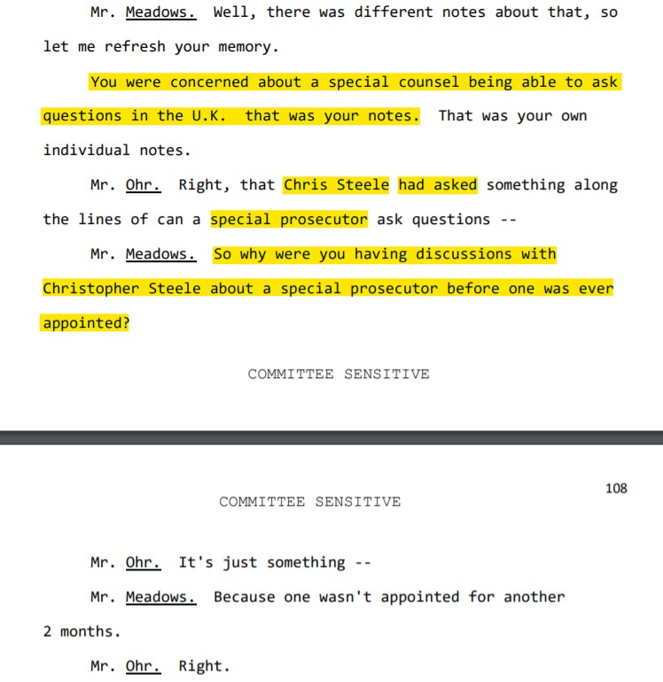 March 15, 2017: Ohr and Steele have a conversation about what a Special Counsel would mean to the UK. This is 2 full months BEFORE the SC is convened.