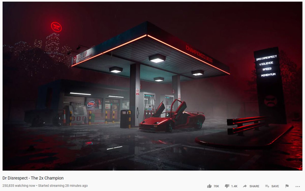 JakeSucky's tweet photo. A quarter of a million people are watching Dr Disrespect without any live audio or a webcam, dude is literally in a realm of his own and still climbing. https://t.co/Vn9uxGWITE