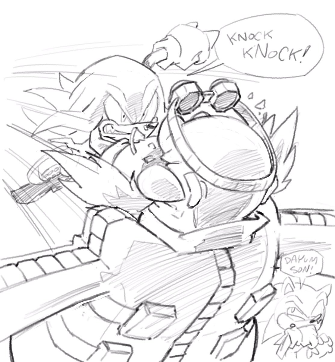 Somebody said Knuckles make me an omelette 