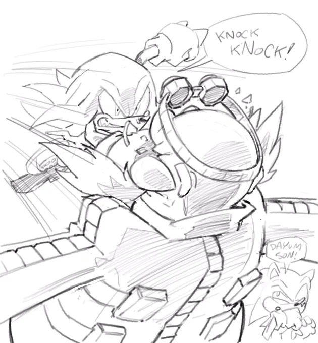 Somebody said Knuckles make me an omelette 