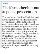 Newton_Marks's tweet photo. These headlines would have been very different had it been a bloke accused of being violent..
#EqualityWhenItSuits #Flack https://t.co/5I6hKCsOQ0